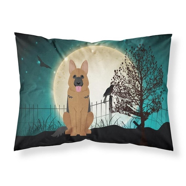 Micasa Halloween Scary German Shepherd Fabric Standard Pillowcase, 20.5 x 0.25 x 30 in. MI755166 - main